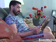 Dangled DILF Mitch barebacks lean Latino lad Evan and makes him jizz