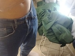 Twink Andy Taylor gets dirty in public while teasing and jerking off