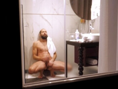 Secretly filmed a guy in a shower