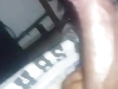Colombian black friend sends me a video of his big cock