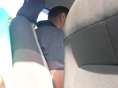 Lucas Scudellari with a firm-on in the cab