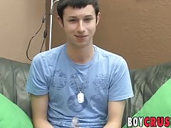 Twink Mickey Drake  hot didlo anal play while wanking big co