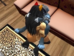 Jizz, werefox, fur covered