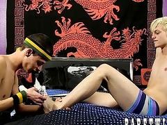 Blonde twink hammers his boyfriend after they blow each other