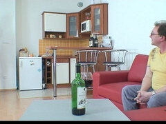 ブロンド, フェラチオ, 汚れた　, 顔射, 祖父, なめる, オマンコ, 禁句