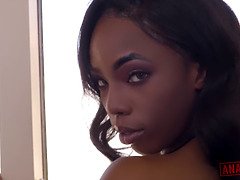 PETITE EBONY BABE SARAH BANKS ROUGH ANAL POUNDING