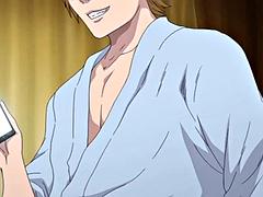 アナル, フェラチオ, 浮気者, 中出し, ダブル開発, 淫乱熟女, サウナ, 妻