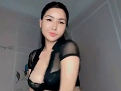 Asiatique, Gros seins, Masturbation, Nénés