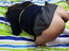 Brunette brune, Éjaculation interne, Hard, Fille latino, Mexicainne, Petite femme, Jupe, Pute