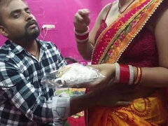 18 ans, Asiatique, Tir de sperme, Fait maison, Femme au foyer, Indienne, Suçant, Épouse