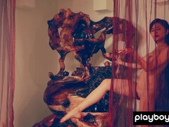 デカパイ, 茶髪の, 巨乳な, 天然, オマンコ, ソフトコア, 一人, ティーン