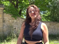 outdoor 3some sex bigtits romp