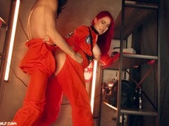 Wild group sex party with femdom twist featuring MollyRedWolf