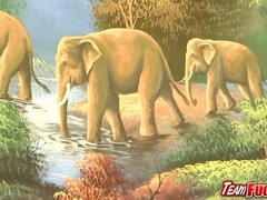 ブロンド, 口内発射, 顔射, フォアサム, 毛深い, 熟年, ヌード, シャワー