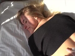 Blonde Teen Yummy Mira Takes Big Cock in Tight Pussy for Cumshot