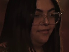 Submissive bondage chubby enjoys passionate belly fetish sex