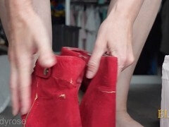 Shoe and foot fetish pleasure with Eliteladyrose's worship session