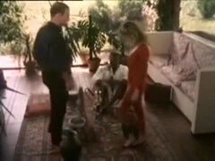 ブロンド, フェラチオ, イく瞬間, フランス人, 異人種間, ヴィンテージ