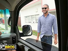 Rose Monroe joins us for a reverse bang bus adventure with her big ass & tits bouncing in public