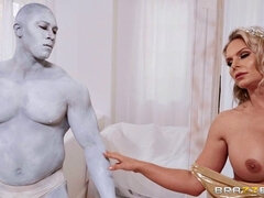 Oksel, Grote mammen, Blond, Pijpbeurt, Diep in de keel, Masturbatie, Moeder die ik wil neuken, Tatoeage