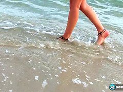 Strand, Blondine, Fußfetisch, Hd, Solo