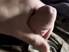American army soldier horny of course and masturbating with some boxers for a follower