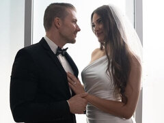 Slutty busty bride Gizelle Blanco is enjoying dick-riding so much