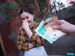 Leie, Asiatisch, Grosser arsch, Grosser schwanz, Blasen, Geld, Natürlichen titten, Titten