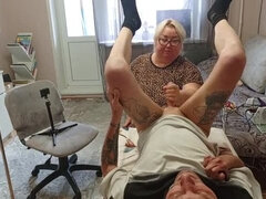 Oudere vrouw, Sperma shot, Lul, Handbeurt, Hd, Aanwijzingen, Moeder, Sperma