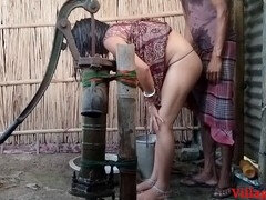 Bisexual, Mamada, Pareja, Marido, Indio, Orgasmo, Al aire libre, Esposa