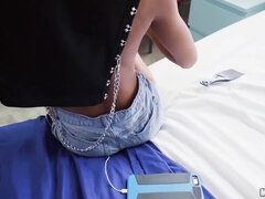 Rubia, Mamada, Doble penetracion, Ébano, Peludo, Hd, Interracial, Pov