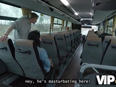 Grote mammen, Autobus, Man die toekijkt, Europees, Hardcore, Hd, Gezichtspunt, Kousen