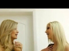 two red-hot blondes, rich girls with Adriana & Sammie