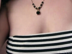 Gros seins, Sucer une bite, Plantureuse, Classique, Mignonne, Femelle, Chatte, Solo