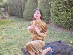 Cul, Fétiche, Mature, Nylon, Orgasme, De plein air, Pisser, Jarretelles