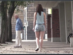 Mooi, Pijpbeurt, Diep in de keel, Duits, Hd, Natuurlijk, Tepels, Openbaar