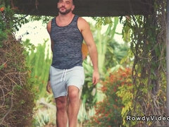 In den arsch, Blasen, Schwul, Handjob, Muskel, Im freien, Ablutschen, Tätowierung