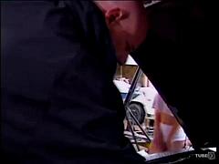 美女, フェラチオ, ハードコア, なめる, 淫乱熟女