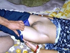 Couple, Tir de sperme, Première fois, Indienne, Petite femme, Chatte, Jarretelles, Adolescente