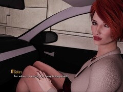 Petite teen explores a steamy pc game in a visual novel adventure