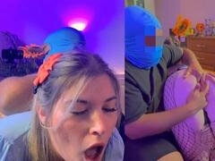 Grosse bite, Noire, Doigter, Bâillonner, Claque, Fessée