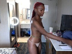 黒人, フェラチオ, イく瞬間, 黒人, 手コキする, なめる, フェラする