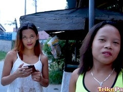 Two seductive Filipinas seduced by a foreigner on TrikePatrol
