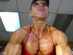 Female muscle, nude female muscle, african