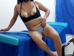 Stepmom Goky shows off her gorgeous body and demonstrates her open pussy