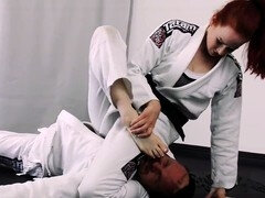 Judo throws and foot domination in this intense battle of female supremacy