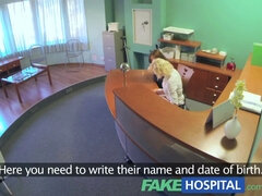 Hot busty patient gets her compulsive check-up from fakehospital doctors