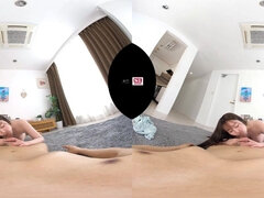 Cute Asian young lady hot VR clip