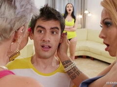 Chica, Verga grande, Tetona, Polla, Hd, Coño, Trio