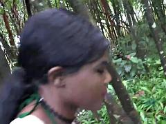 Amateur, Nana, Noire, Sucer une bite, Voiture, Noir ébène, Pov, Suçant